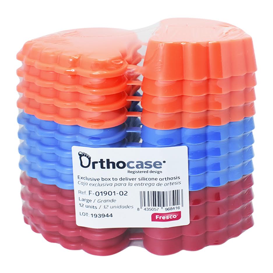 Orthocase - 12 boites de rangement pour orthoplasties en silicone