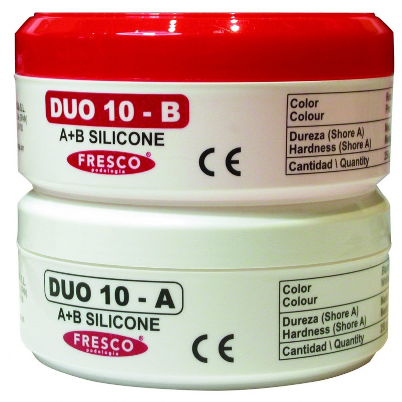 Silicone orthoplastie DUO 10 - A + B - Shore A 10-12 - 250 g - Fresco