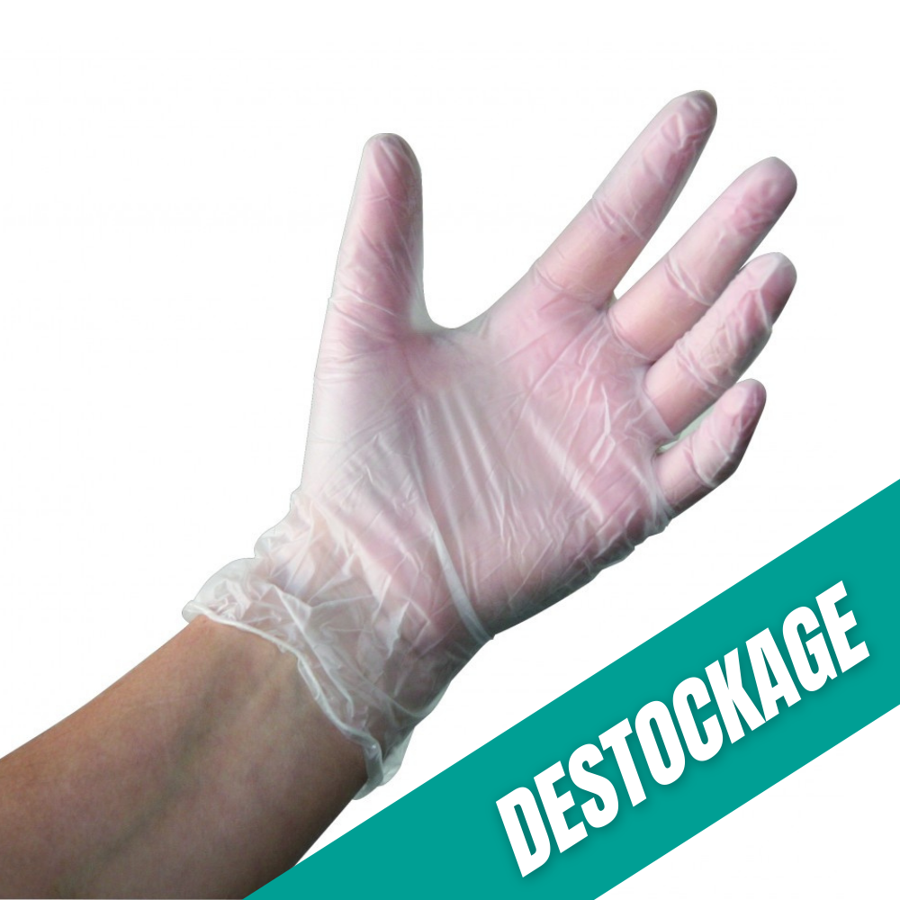 Gants d'examen - Vinyle - Sans poudre - Ambidextres - Boite de 100 - My Podologie // Destockage