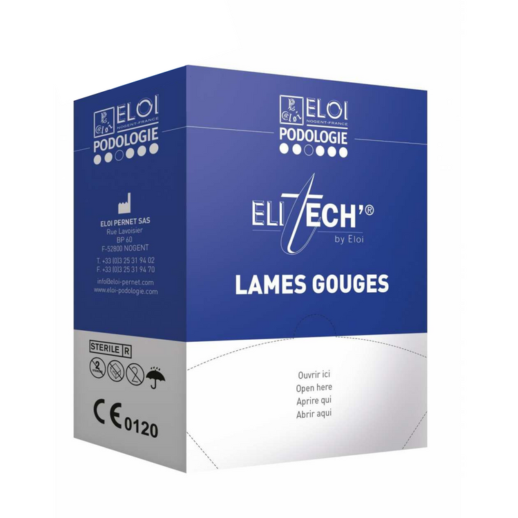500 lames de gouges N°2 - Elitech by Eloi Eloi Podologie