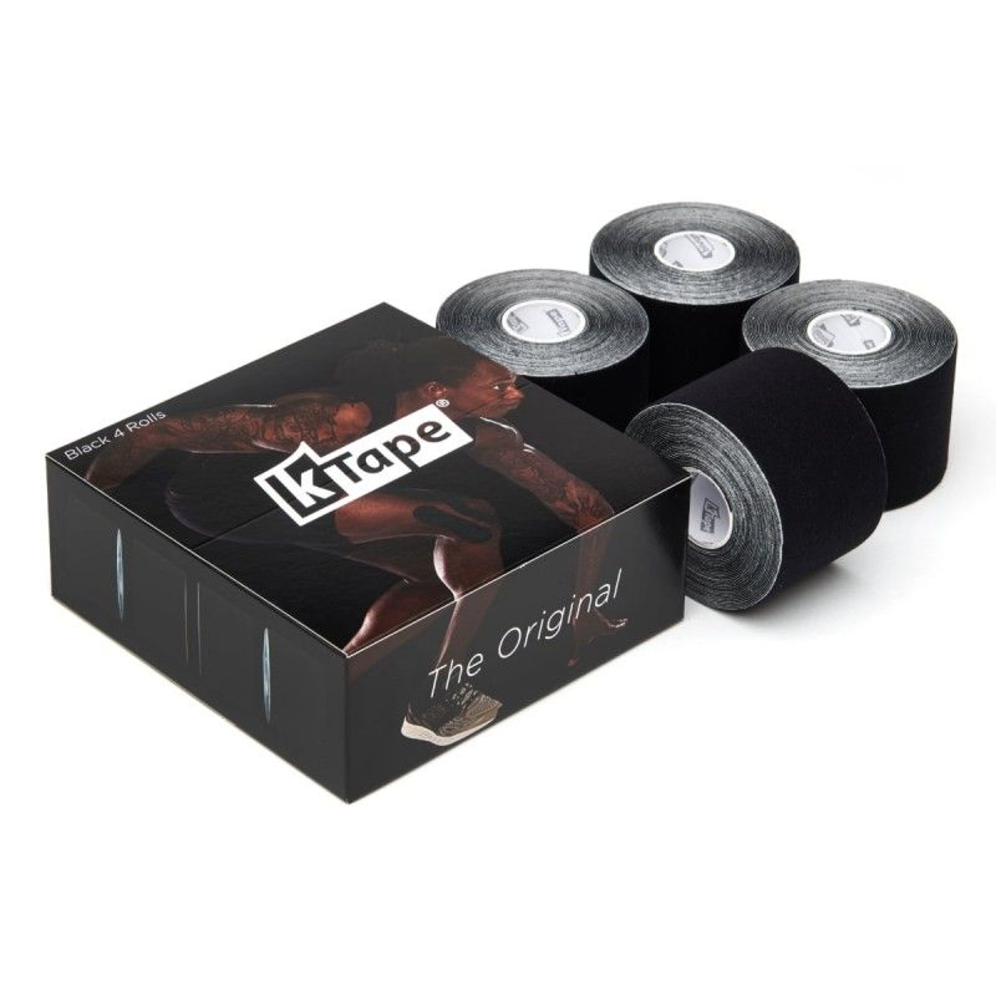 Boîte de 4 rouleaux de Bande adhésive élastique - 5cm x 5m  - 5 couleurs - K-Tape