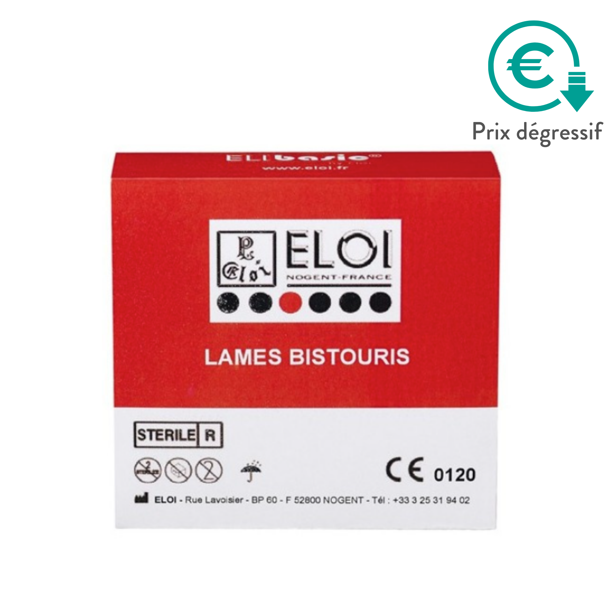 100 lames de bistouris stériles - Elibasic by Eloi