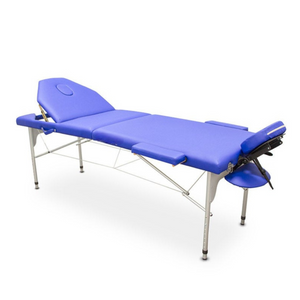 Table de massage pliante en aluminium 194 x 70 cm avec dossier inclinable - 5 coloris