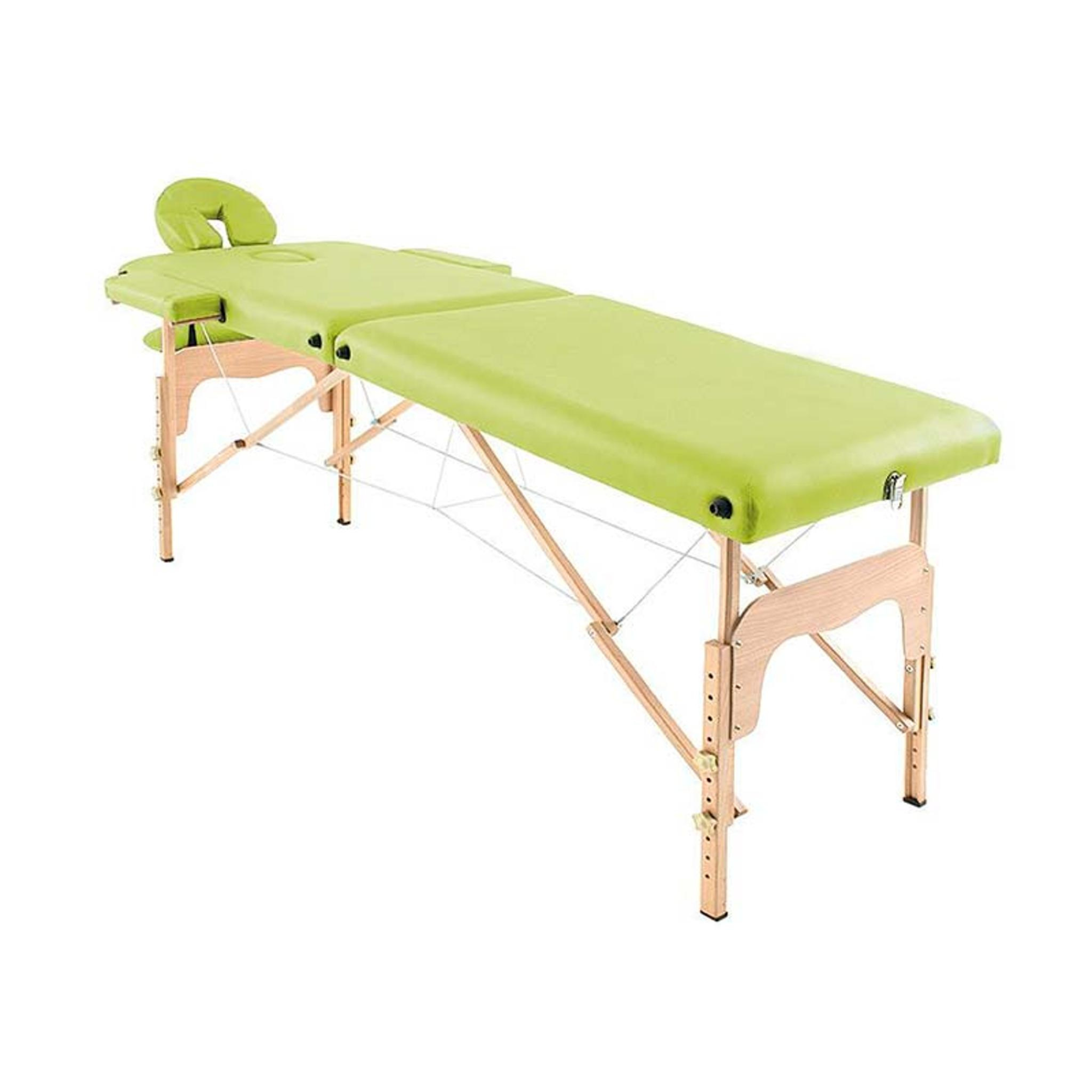 Table de massage pliante en bois 182 x 60 cm sans dossier - 6 coloris