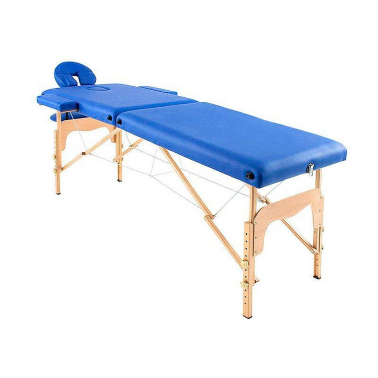 Table de massage pliante en bois 182 x 60 cm sans dossier - 6 coloris