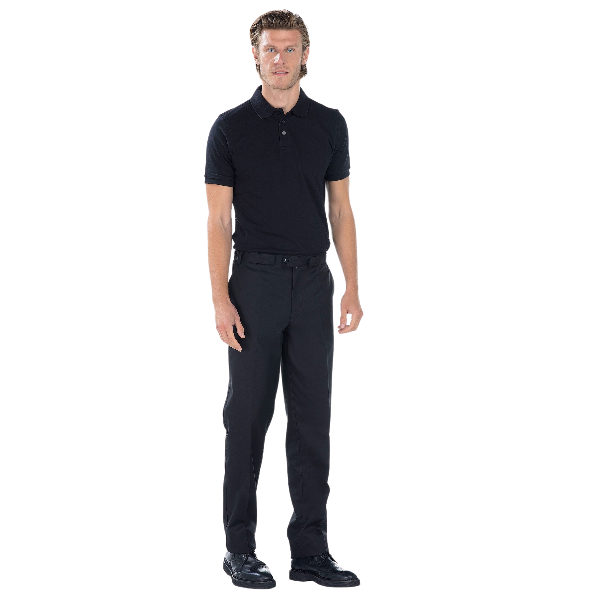 Sylvain - Pantalon - Homme - Ceinture réglable - 3 poches