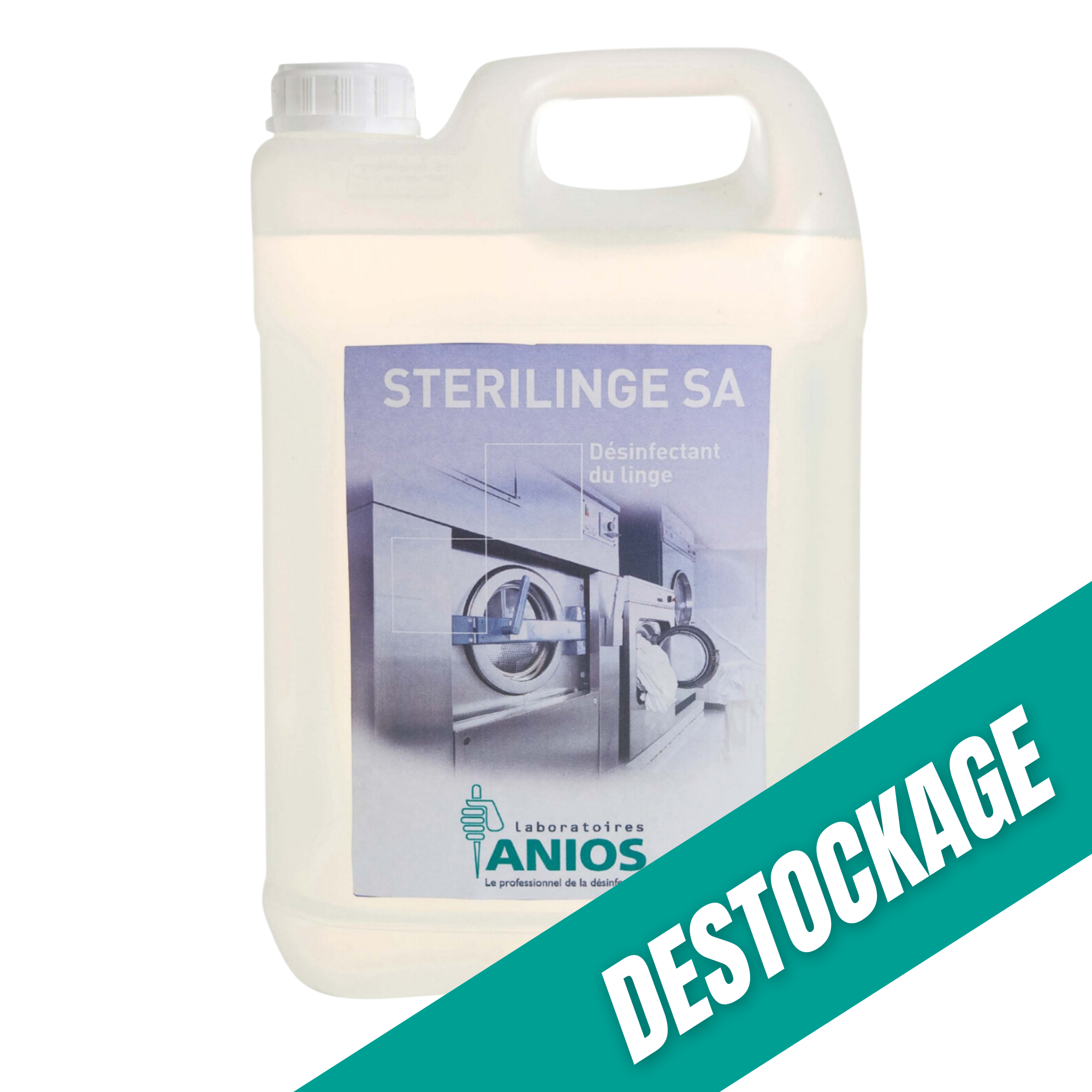 Sterilinge SA - Désinfectant pour le linge - 5 L - Anios // Destockage