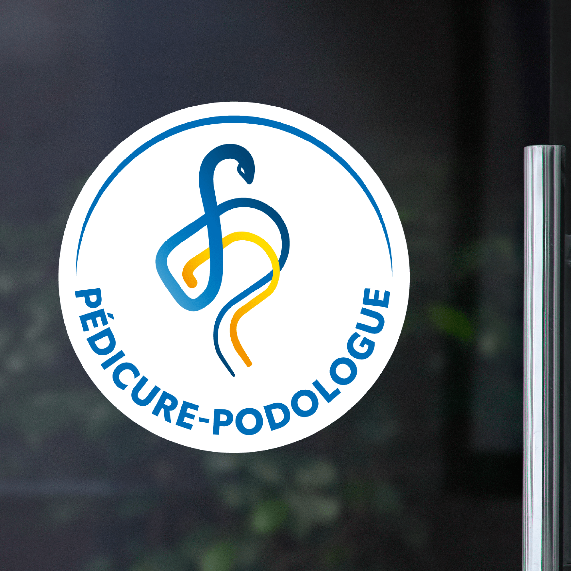 Sticker vitrine Pédicure-Podologue ONPP - Pour votre cabinet de podologie My Podologie