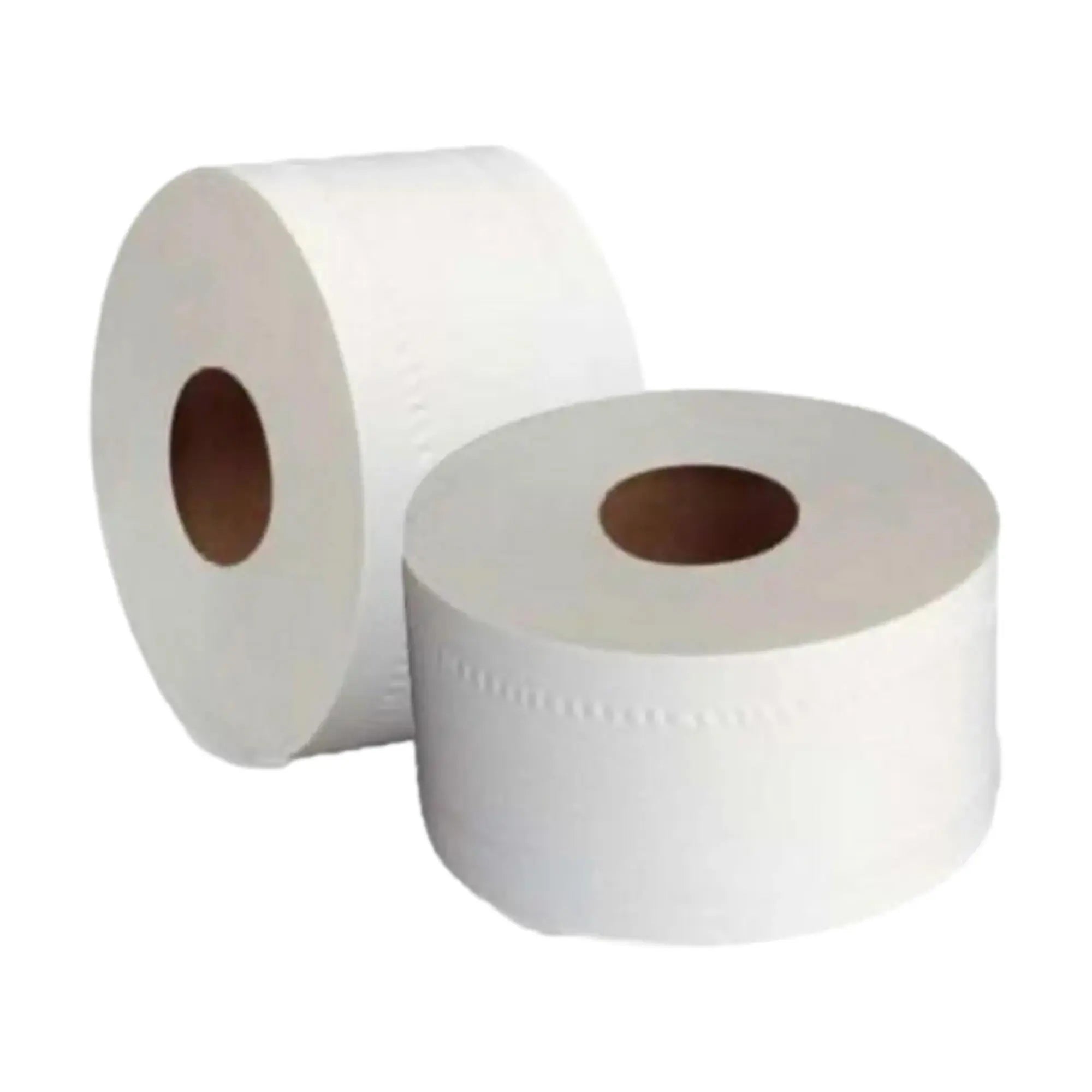 Papier toilette gaufré blanc 2 plis - Mini Jumbo -  130 m - 12 Rouleaux