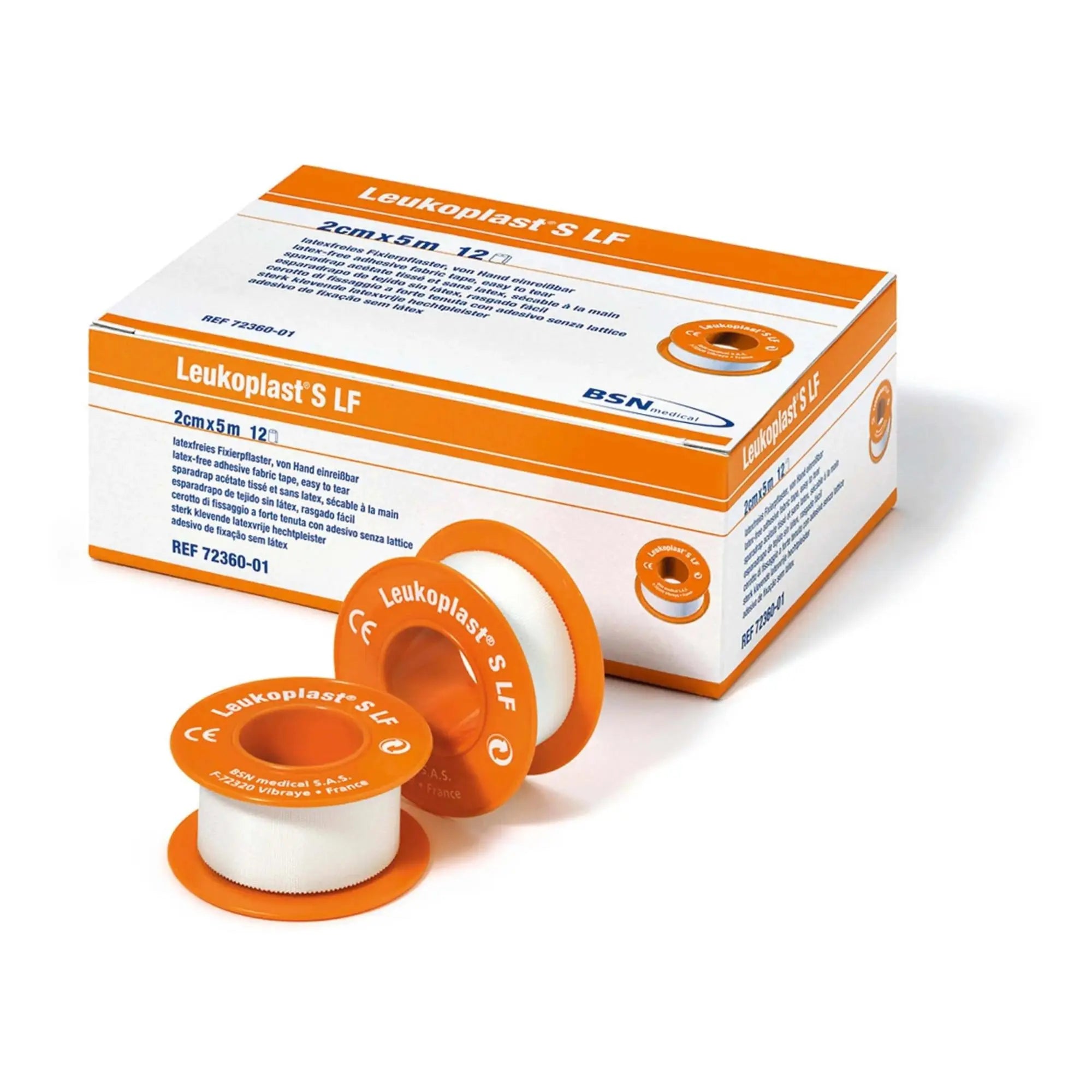 LEUKOPLAST S LF woven tape in roll - 2 sizes - BSN MEDICAL