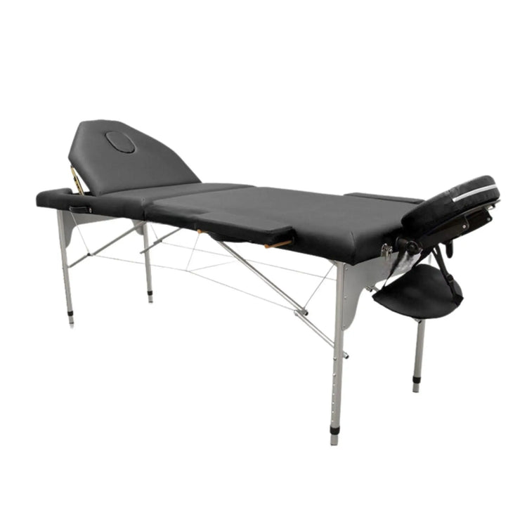 Table de massage pliante en aluminium 186 x 66 cm avec dossier inclinable - 7 coloris My Podologie